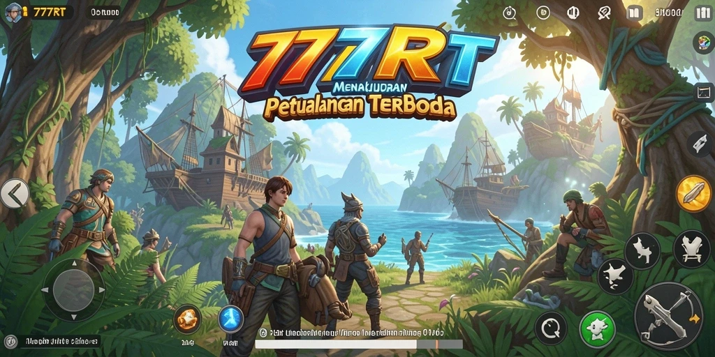 Screenshot gameplay Open World di 777RT menunjukkan petualangan mendalam.