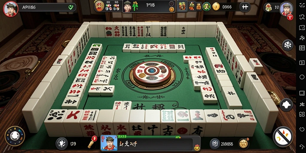 Tampilan screenshot menunjukkan gameplay seru dalam Mahjong.