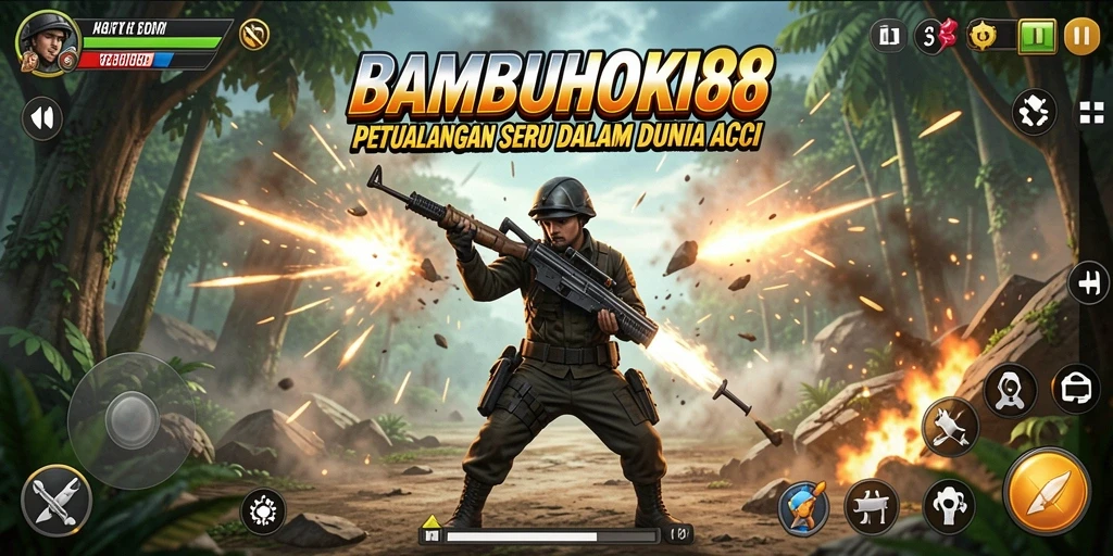 Tampilan gameplay mendebarkan dari BAMBUHOKI88 yang penuh aksi.