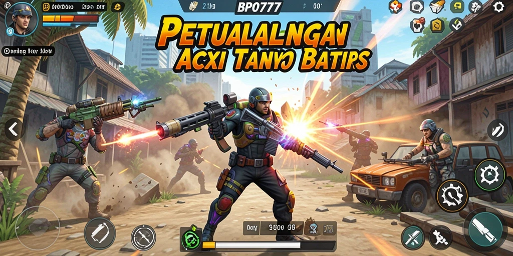 Tampilan gameplay mendebarkan dari BPO777 dengan aksi seru dan pertempuran yang intens.