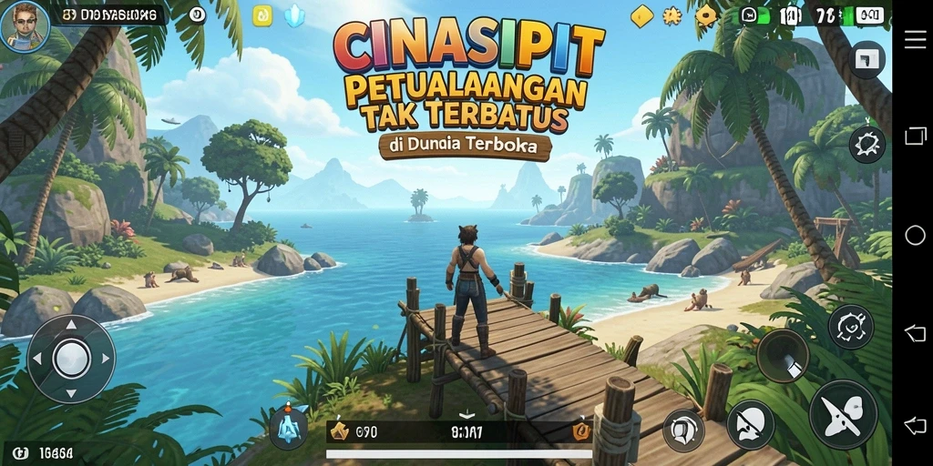 Tampilan indah dari dunia luas CINASIPIT dalam gameplay.
