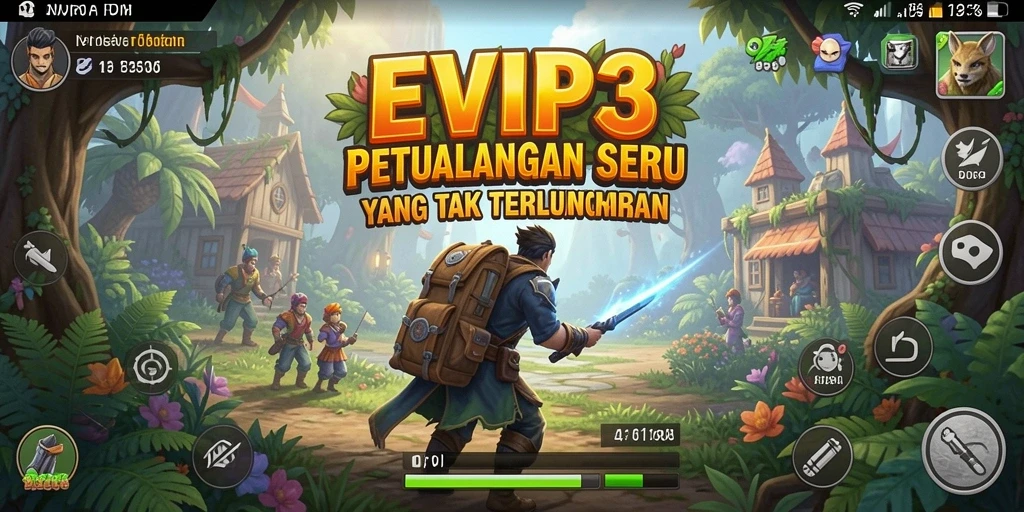 Screenshot EVIP3 menampilkan gameplay petualangan yang menegangkan dan penuh aksi.