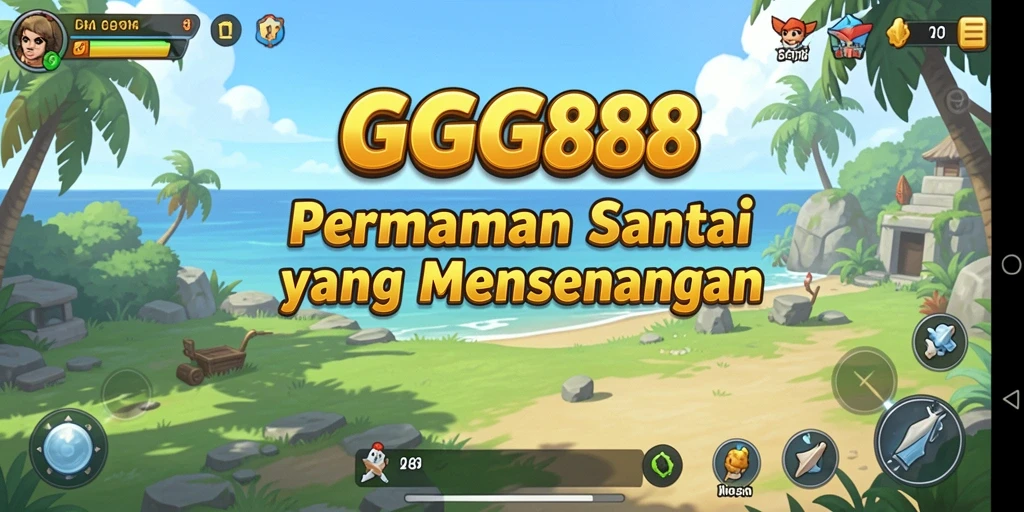 Tampilan gameplay menarik dari GGG888 yang penuh warna.