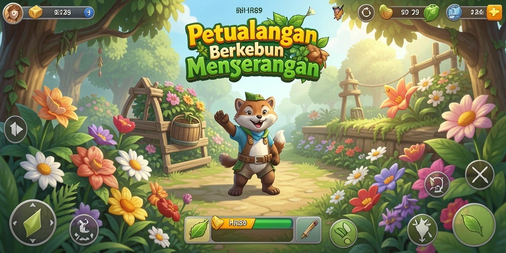 Tampilan gameplay <strong>HR89</strong> yang menarik dan seru saat bertani.