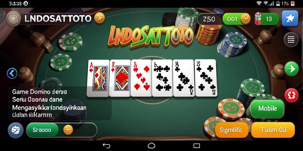 Screenshot menunjukkan gameplay seru LNDOSATTOTO dengan antarmuka menarik.