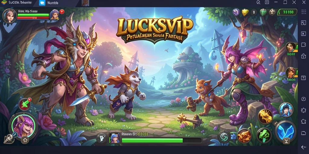 Screenshot utama LUCKSVIP menampilkan gameplay penuh aksi.