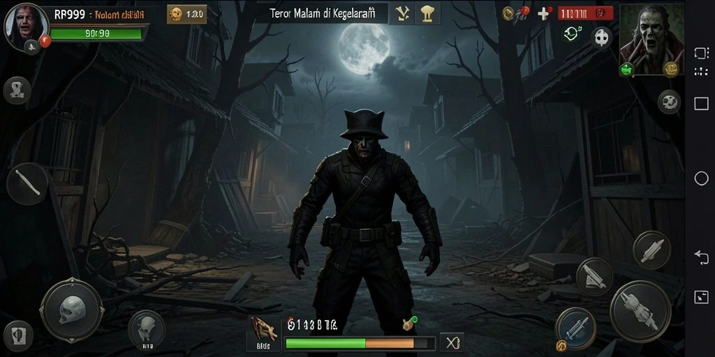 Screenshot utama RR999 menampilkan gameplay yang mencekam dan atmosfer Horror yang kental.