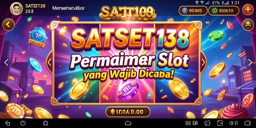Tampilan menarik dari gameplay SATSET138 yang penuh warna.