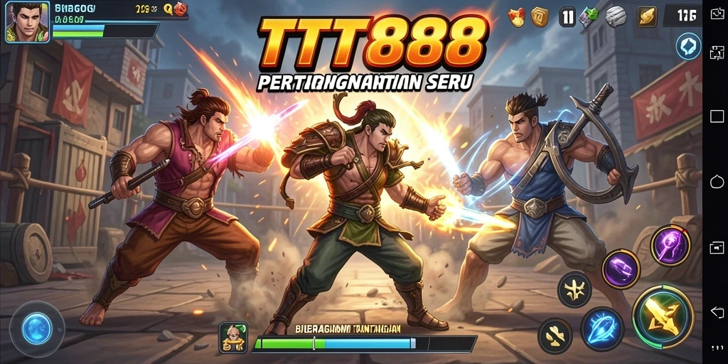 Tampilan gameplay seru dan mengasyikkan di TTT888.