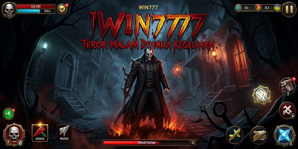 Gameplay menakutkan WIN777 dengan makhluk menyeramkan di kegelapan.